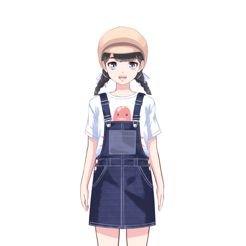 三つ編みの女の子