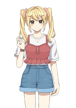金髪ツインテール女子
