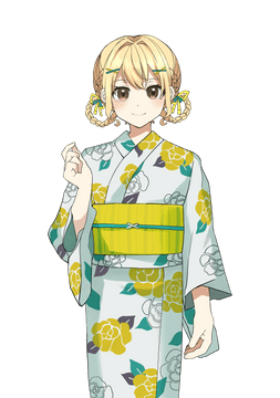 金髪ツインテール女子